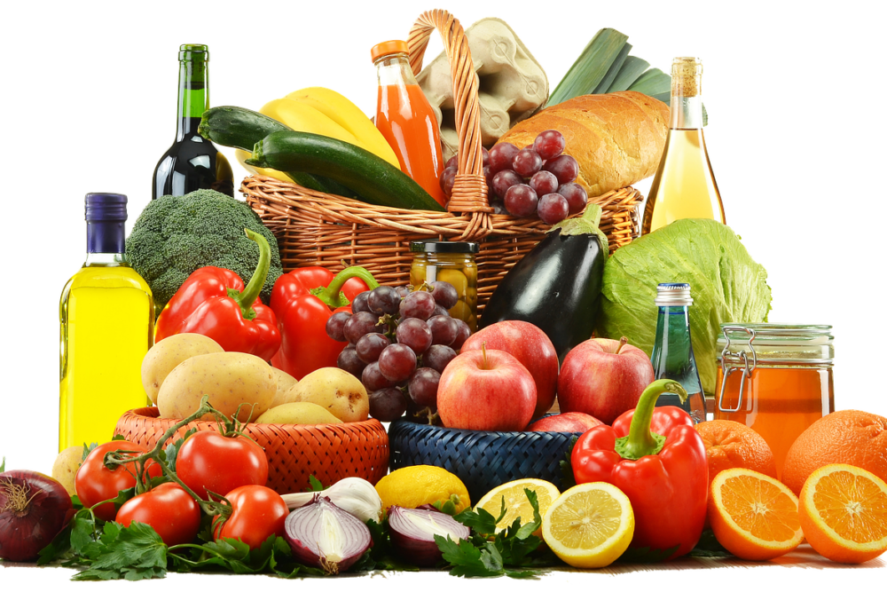 verschiedenes Obst und Gemüse